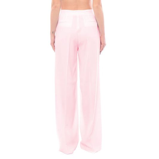 Pink Polyester Jeans & Pant