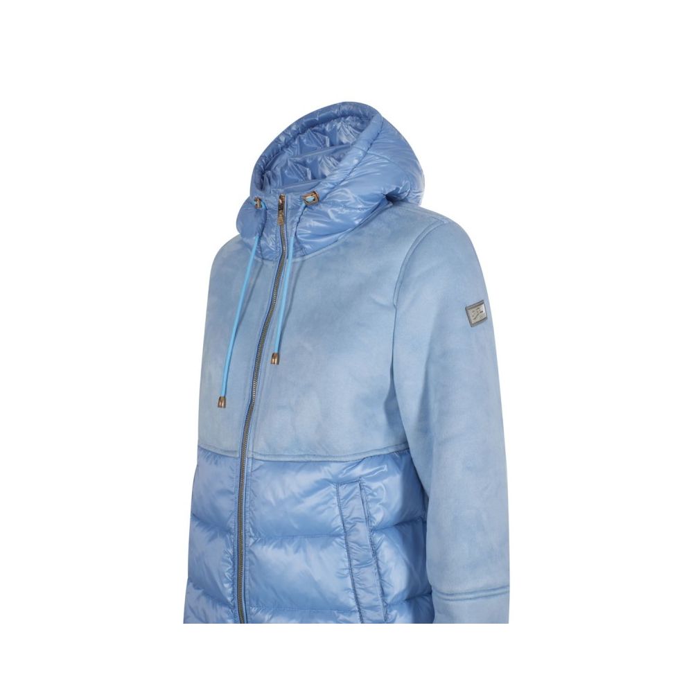 Light Blue Nylon Women's Jacket