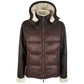 Brown Nylon Men Jacket