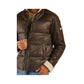 Brown Nylon Men Jacket