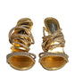 Gold Crystals Keira Heels Sandals Shoes