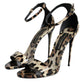 Brown Leopard KEIRA Ankle Strap Sandals Shoes