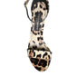 Brown Leopard KEIRA Ankle Strap Sandals Shoes