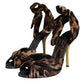 Brown Leopard Keira Heels Sandals Shoes