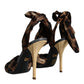 Brown Leopard Keira Heels Sandals Shoes