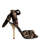 Brown Leopard Keira Heels Sandals Shoes