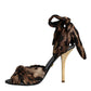 Brown Leopard Keira Heels Sandals Shoes