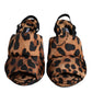 Brown Leopard Keira Slingback Sandals Shoes