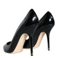 Black Patent Leather Bellucci Pumps Heels Shoes