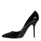 Black Patent Leather Bellucci Pumps Heels Shoes