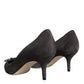 Gray Amore Suede Bellucci Heels Pumps Shoes