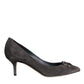 Gray Amore Suede Bellucci Heels Pumps Shoes