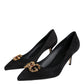 Black Amore Suede Bellucci Heels Pumps Shoes