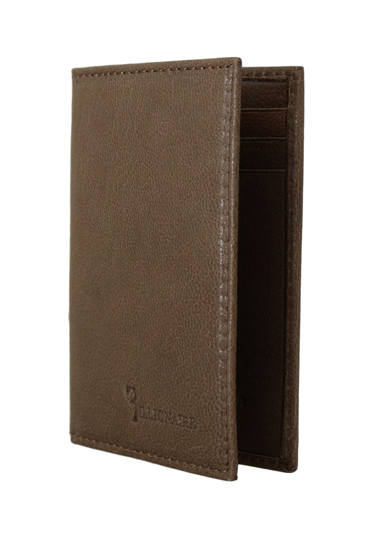 Elegant Leather Men's Wallet in Brown