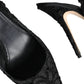 Black Taormina Lace Bellucci Slingbacks Shoes