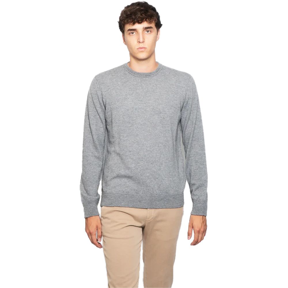 Gray Wool Men Sweater