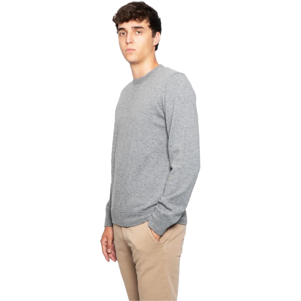 Gray Wool Men Sweater