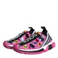 Pink Sorrento Crystals Low Top Sneakers Shoes