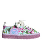 Multicolor Canvas Floral Espadrilles Sneakers Shoes