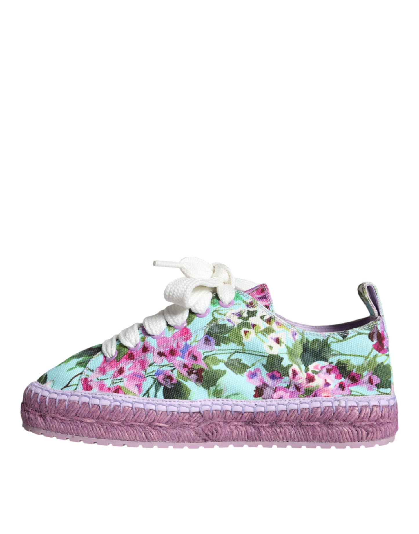 Multicolor Canvas Floral Espadrilles Sneakers Shoes