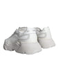 White DAYMASTER Calf Leather Sneakers Shoes