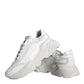 White DAYMASTER Calf Leather Sneakers Shoes