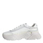 White DAYMASTER Calf Leather Sneakers Shoes