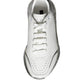 White Silver Daymaster Leather Sneakers Shoes