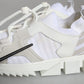 White Mesh Sorrento Trekking Sneakers Shoes