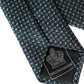 Green Patterned 100% Silk Adjustable Men Tie