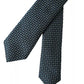 Green Patterned 100% Silk Adjustable Men Tie