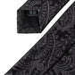 Gray Patterned 100% Silk Adjustable Men Tie