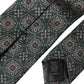 Green Patterned 100% Silk Adjustable Men Tie