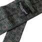 Green Patterned 100% Silk Adjustable Men Tie