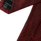 Red Patterned 100% Silk Adjustable Men Tie