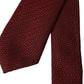 Red Patterned 100% Silk Adjustable Men Tie