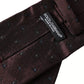 Bordeaux Fantasy 100% Silk Adjustable Men Tie