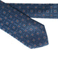 Blue Patterned 100% Silk Adjustable Men Tie