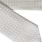 White Dotted Silk Classic Adjustable Men Tie