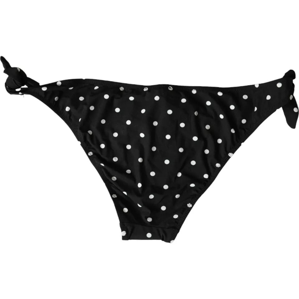 Black Polka Dot Swimwear Beachwear Bottom Bikini