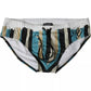 Multicolor Stripes Logo Beachwear Brief Swimwear