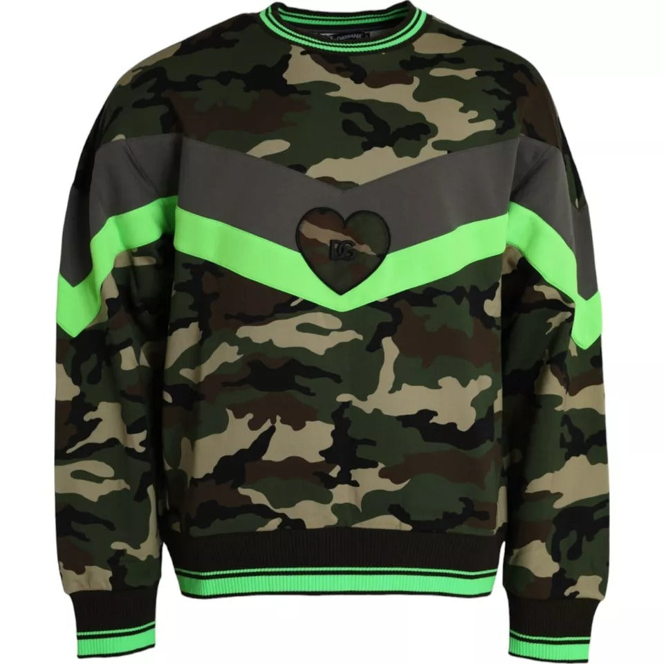 Multicolor Camouflage Sweatshirt Sweater