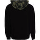 Black Camouflage Hooded Sweatshirt Sweater