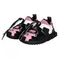 Black Pink Mesh Sorrento Trekking Sneakers Shoes