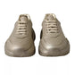 Gold Leather Daymaster Low Top Sneakers Shoes