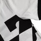 Black White Jazz Print Cotton Short Sleeves T-shirt