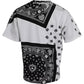 White Bandana Print Cotton Short Sleeves T-shirt