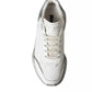 White Silver Daymaster Low Top Sneakers Shoes