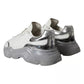 White Silver Daymaster Low Top Sneakers Shoes