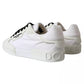 White Portofino Logo Low Top Trainers Sneakers Shoes